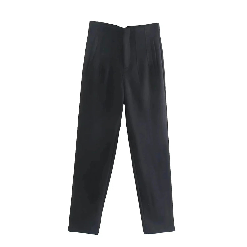 Women’s High Waist Slim Trousers Office Casual Pants - Image 13