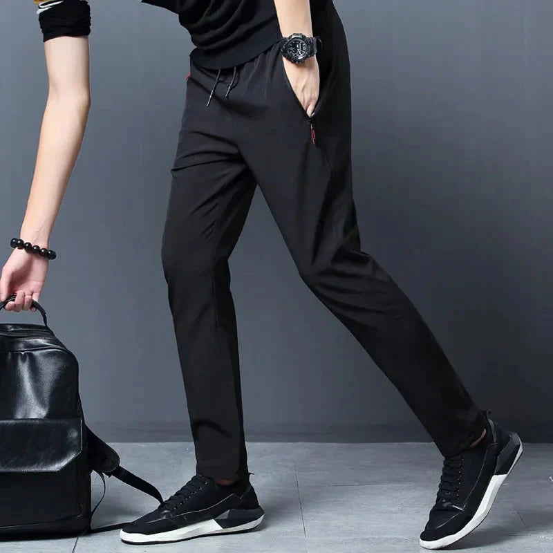 Men's Stretch Slim Fit Cargo Jogger Pants - Elastic Waist