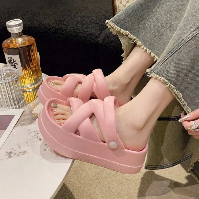 Women's Thick Sole Comfortable Platform Sandals Casual Footwear - Image 4