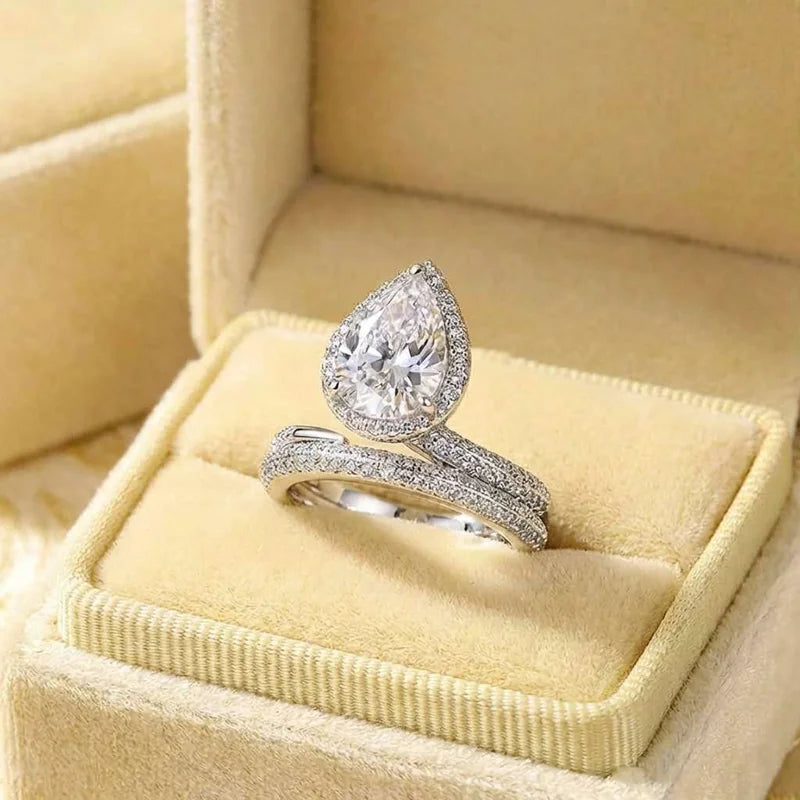 925 Sterling Silver Corona Design Women Ring Trendy Accessories for Engagement Anniversary Elegant Jewelry Inlaid Shining CZ
