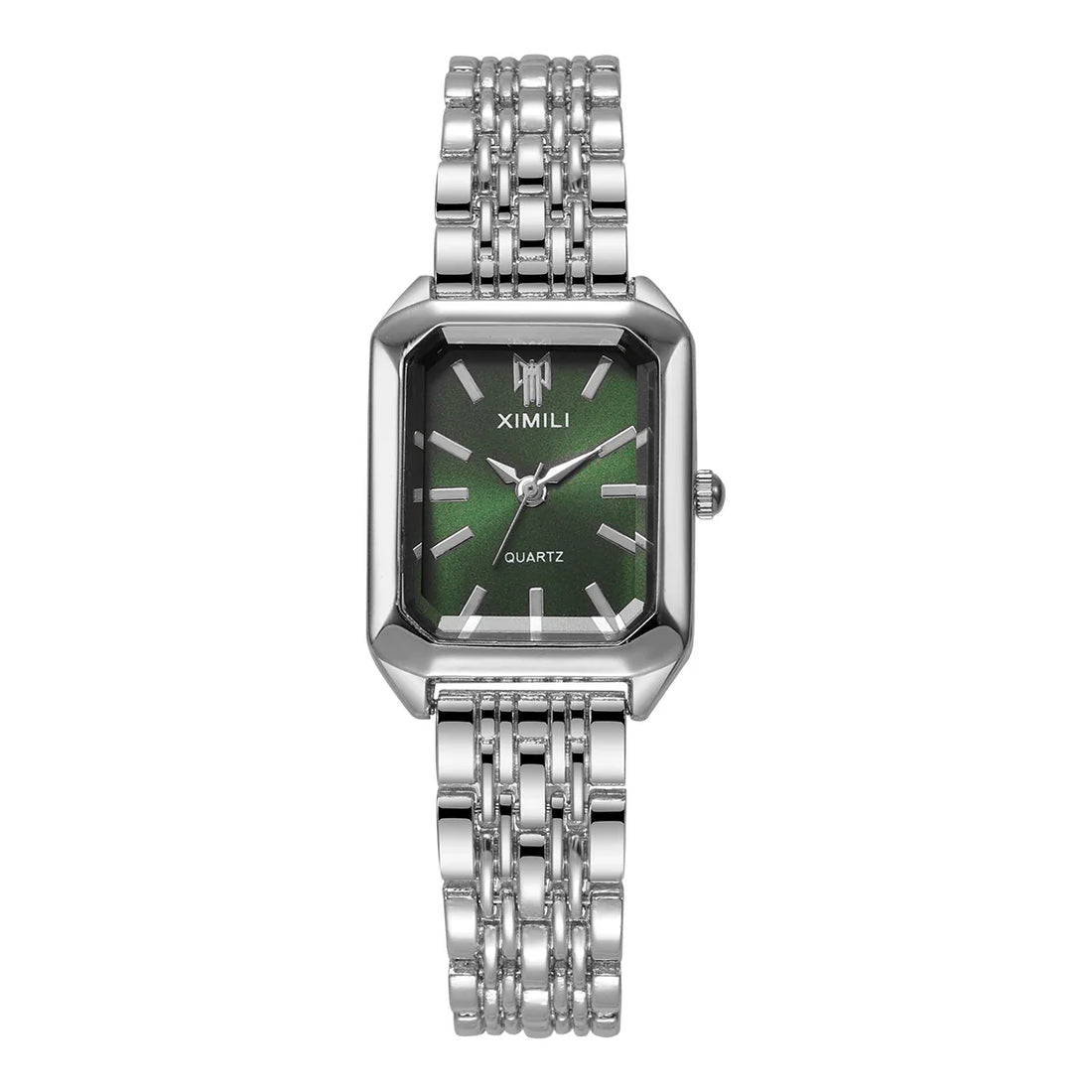 1/2/4PCS  Elegant Rectangle Woman Quartz Watch Luxury Stainless Steel Band Ladies Wristwatches Reloj Mujer（Without Box）