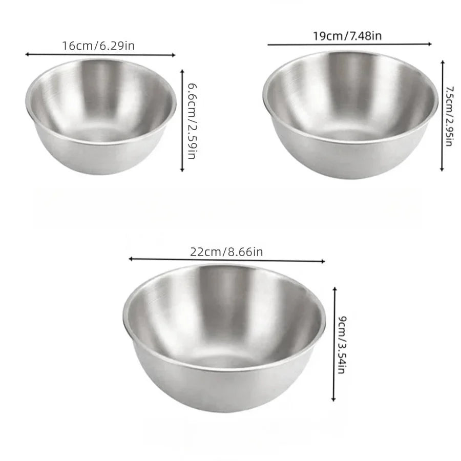 Stainless Steel Material Household with Scale Large Capacity Cooking Mixing Bowl