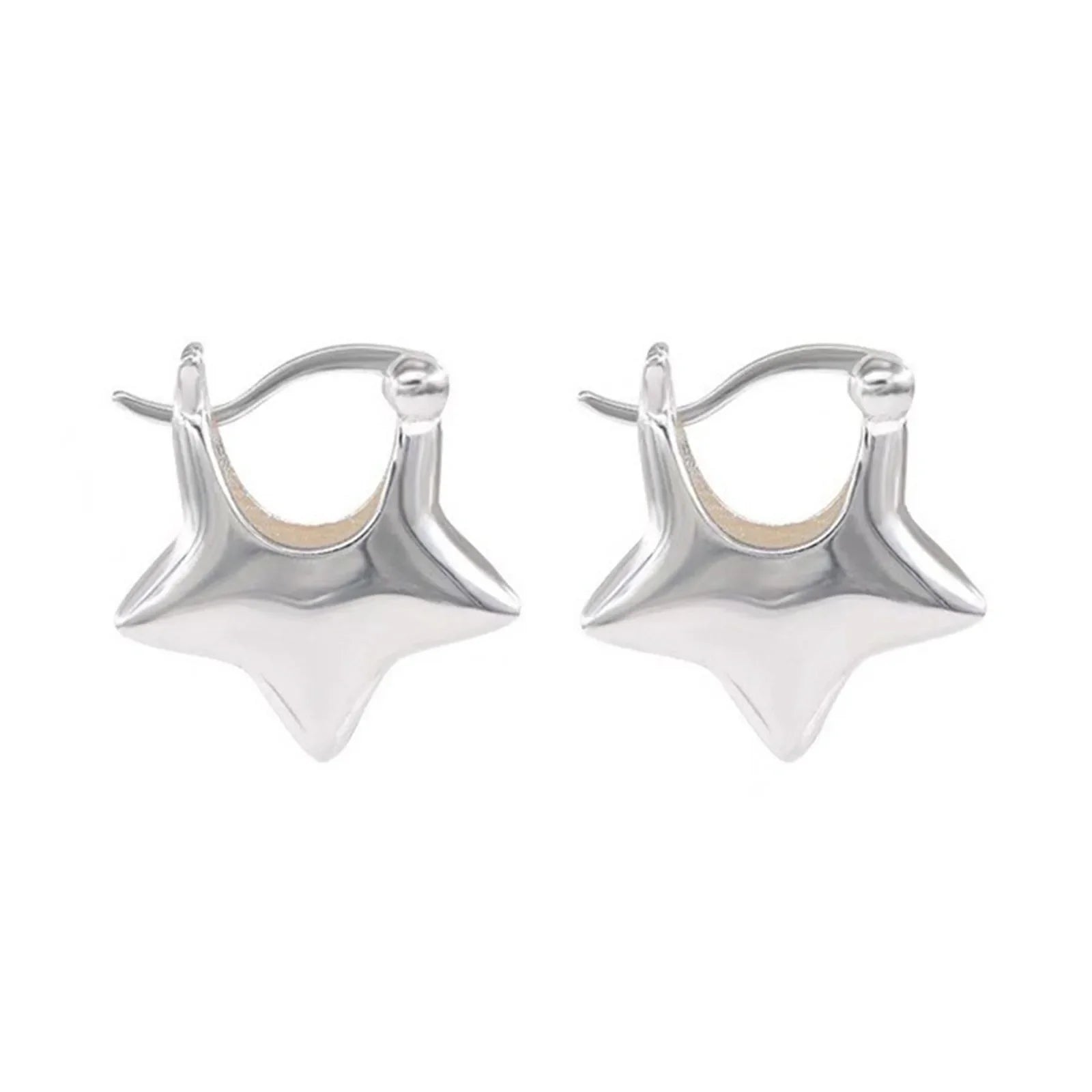 925 Sterling Silver Vintage Simple Star Earrings For Women Trendy Earring Jewelry Prevent Allergy Party Accessories Gift