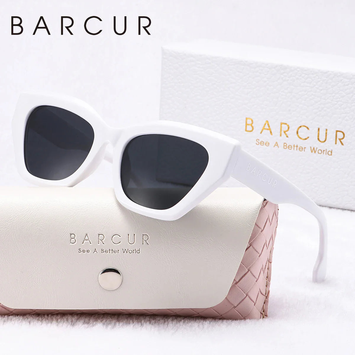 Stylish Irregular Polarized Sunglasses Thick Frame UV400