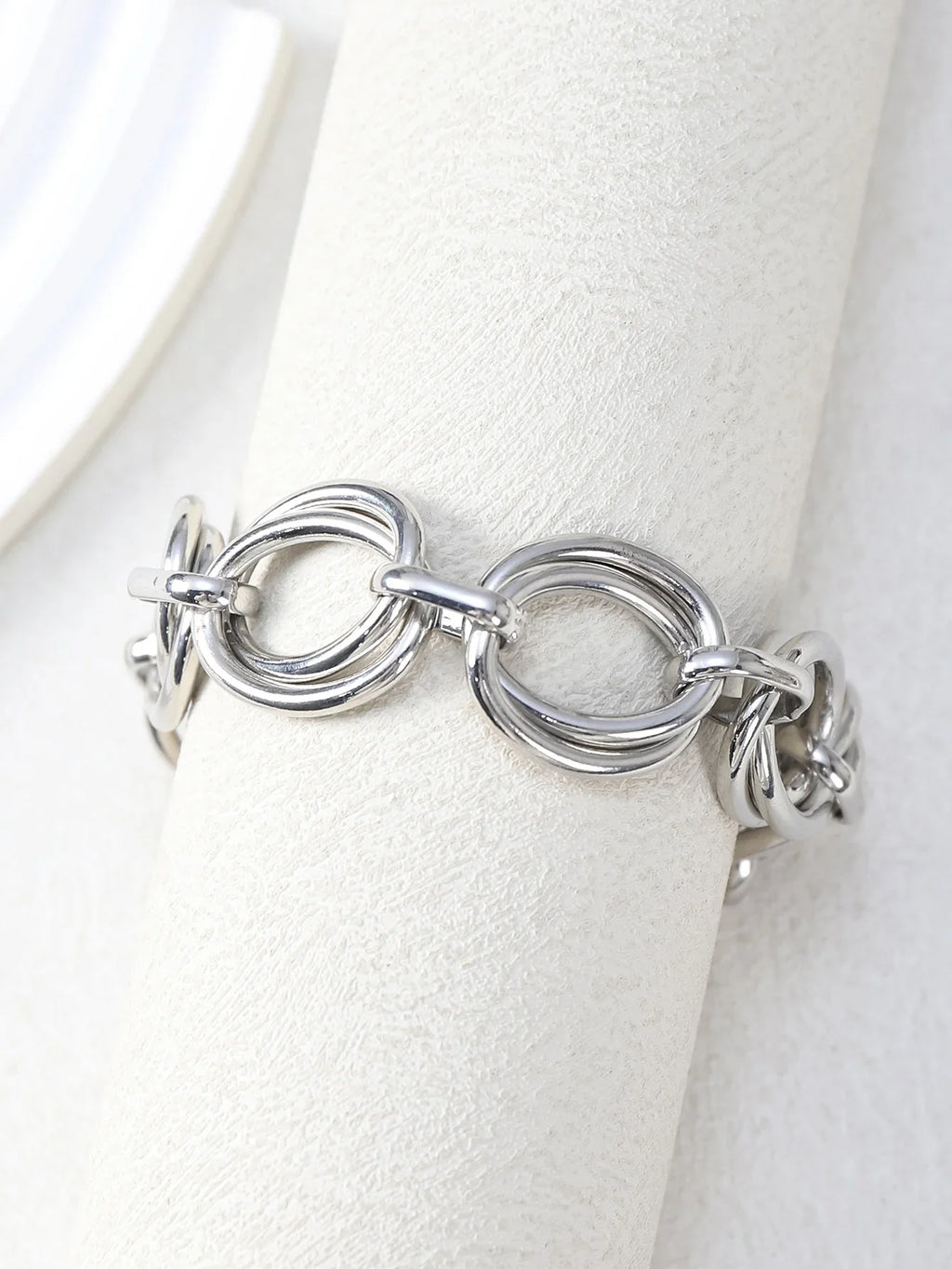 Never Fade Stainless Steel Oval Links Chain Bracelets for Women Girls, Dainty Simple Minimalist Metal Links Wristband