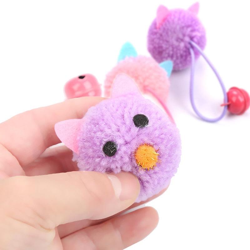 Plush Mouse Cat Toys with Bells – Interactive Soft Molar Set