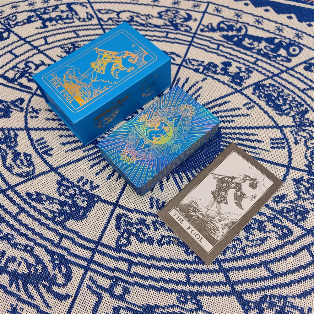 Elegant Board Game Gold Foil Tarot Card Good Gift Divinative Oracle Cards Telling the Fortune Future and Love