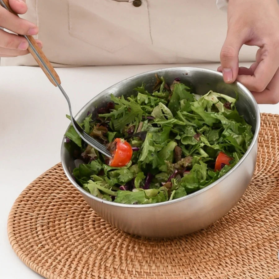 Stainless Steel Material Household with Scale Large Capacity Cooking Mixing Bowl
