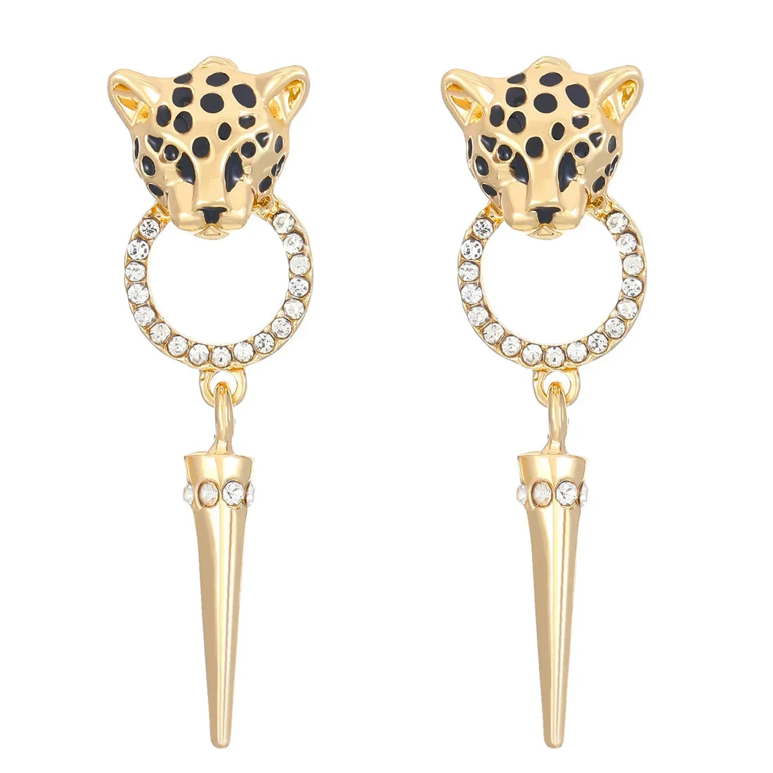 Luxury Quality Jewelry Cheetah Leopard Pattern Pendant Earrings Trendy Personalized Women's Party Fashion Jewelry Accessories
