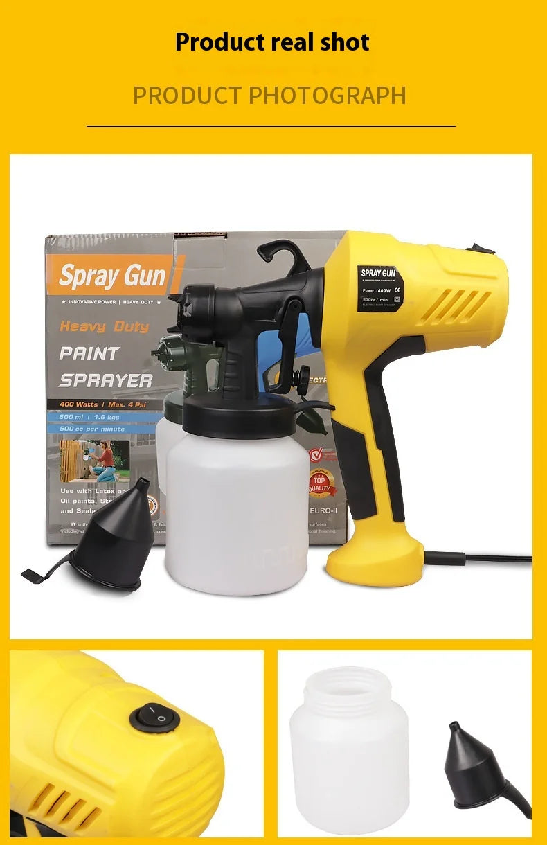 Portable Electric Paint Sprayer – Handheld Spray Gun for Home & Furniture