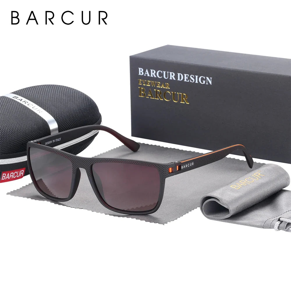 Sporty Polarized Square Fishing and Travel Sunglasses