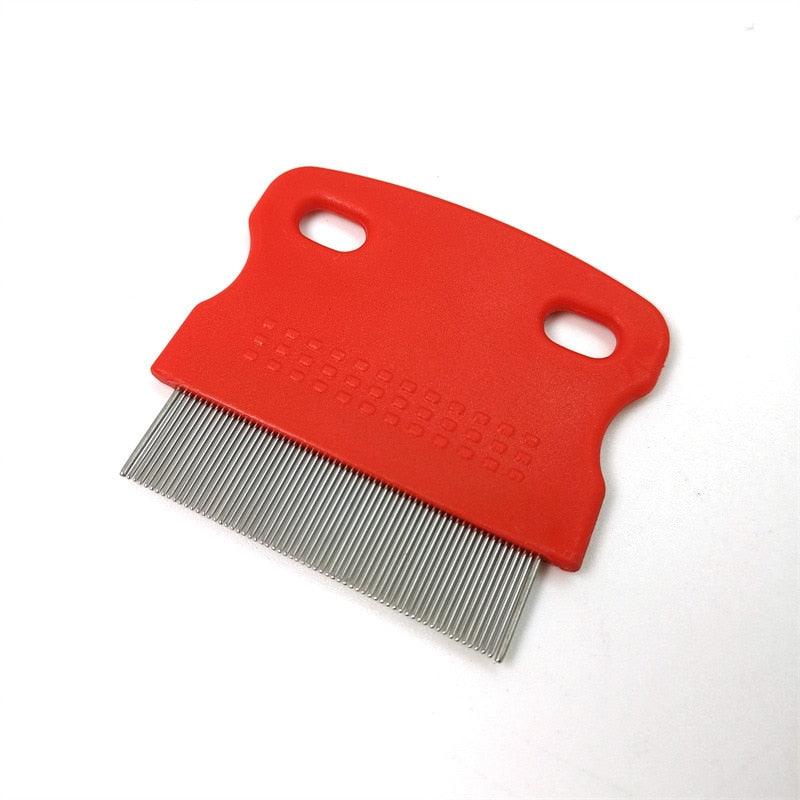 Professional Pet Flea Comb with Non-Slip Grip for Dogs and Cats