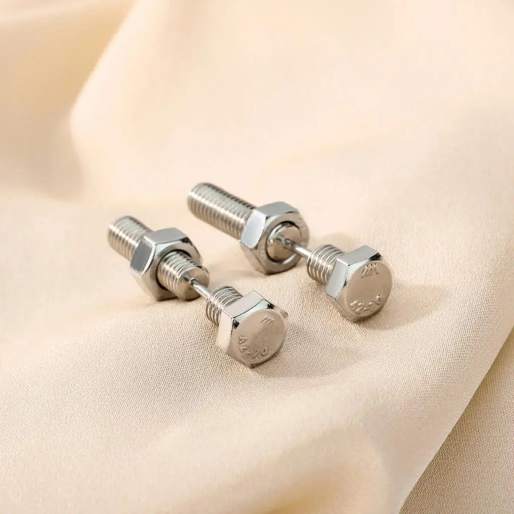 Kind Exquisite Fashion Earrings Screw Stud Earrings, Personalized Study Birthday Gift for Lovers