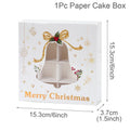 Christmas Cookie Box Candy Packaging Box Merry Christmas Decoration For Home 2025 Navidad Noel Xmas Tree Ornament Decor New Year