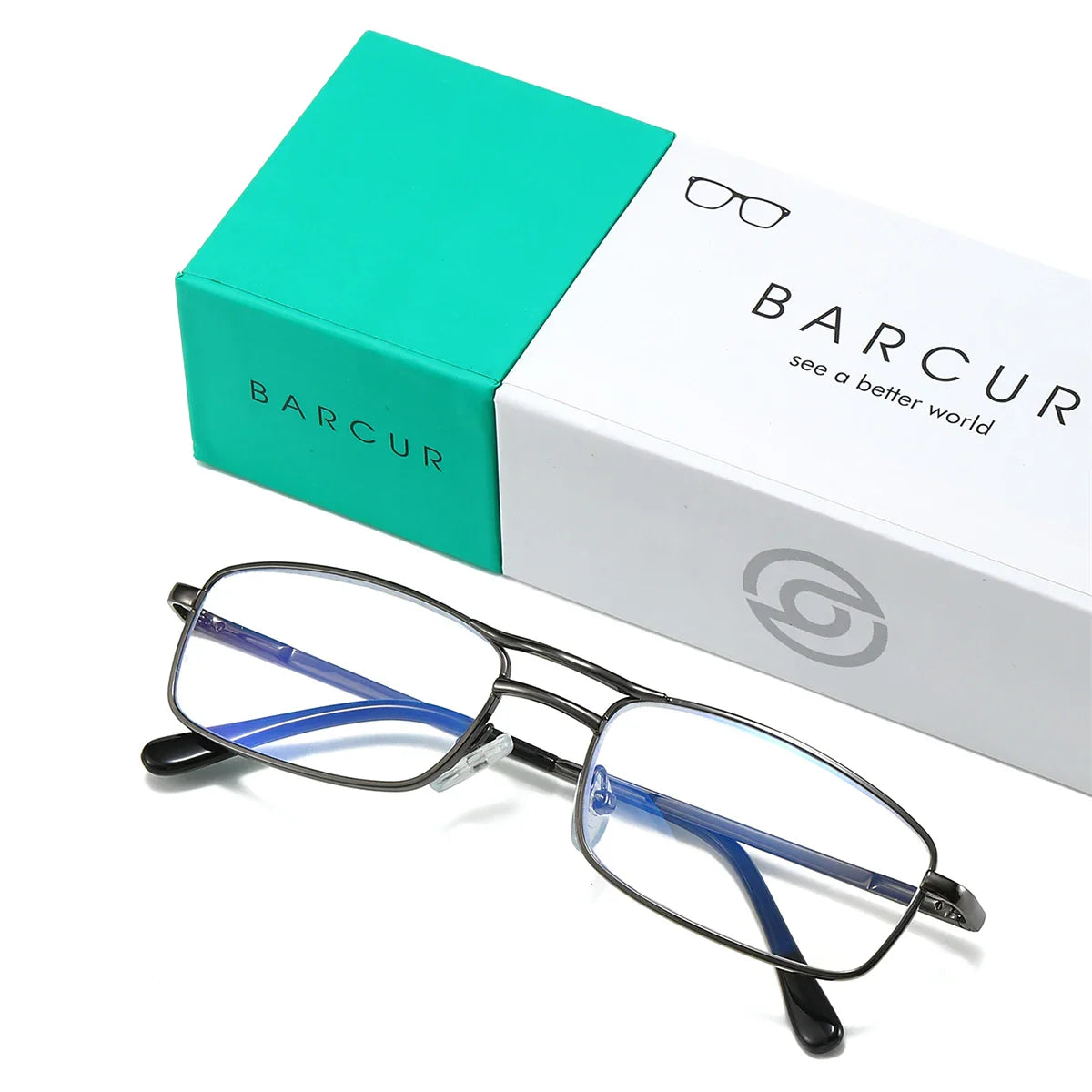 HD Reading Glasses Lightweight Metal Frame Business Style