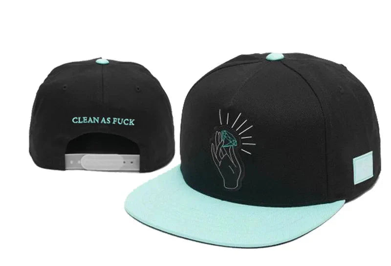 Classic Snapback Hat – Flat Bill Adjustable Baseball Cap