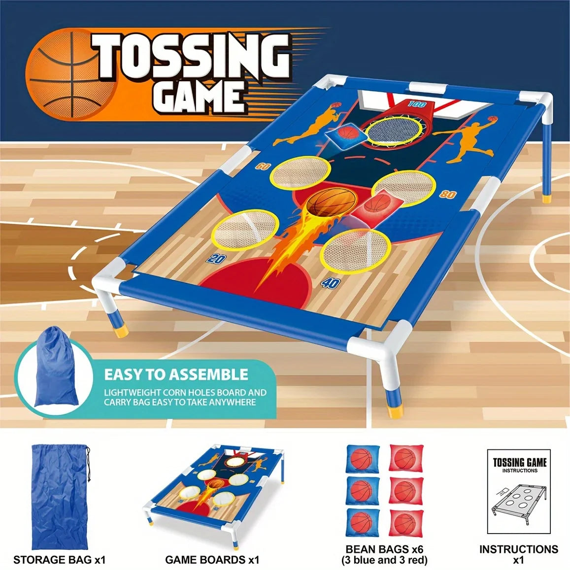 Sandbag Throwing Game, Portable Adult Toys for Boys and Girls Ages 3 +, Bean Bag Game Set,The best gift for children