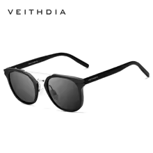 Retro Steampunk Round Polarized Sunglasses with UV400 Protection