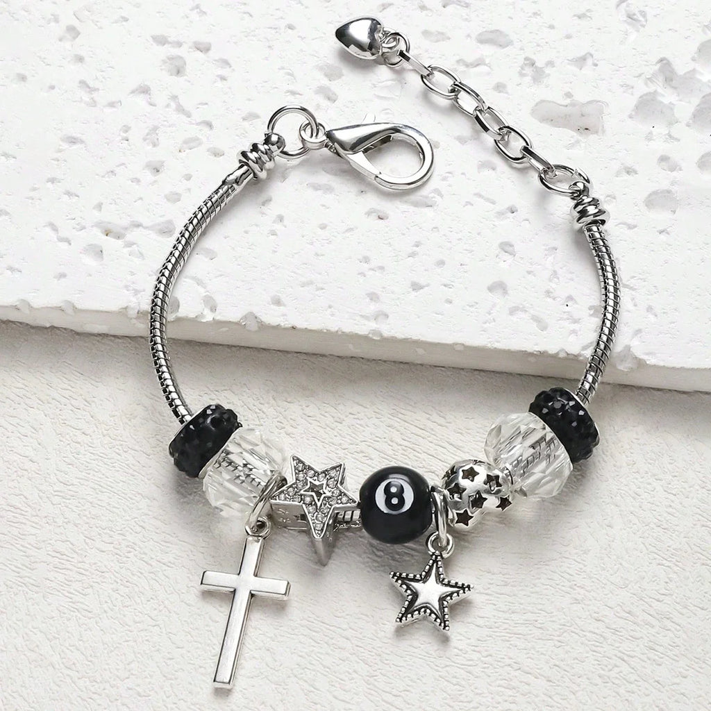DIY Handmade Hippie Design  Chain  Bracelet Women Metal Star Charms Unisex Adjustable Bracelet
