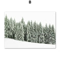 Winter Snow Scenery Christmas Wall Art Unframed Canvas Prints - Image 11