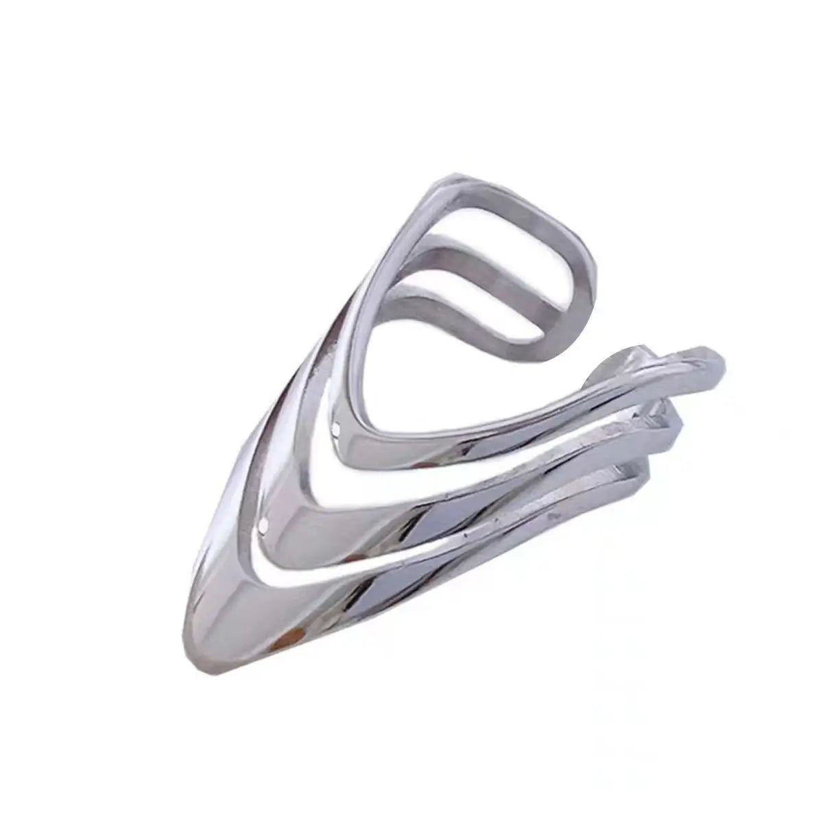 925 Sterling Silver Three Layers Dresses Simple Rings For Women Couple Luxury Quality Jewelry Beautiful Accessories Money 925