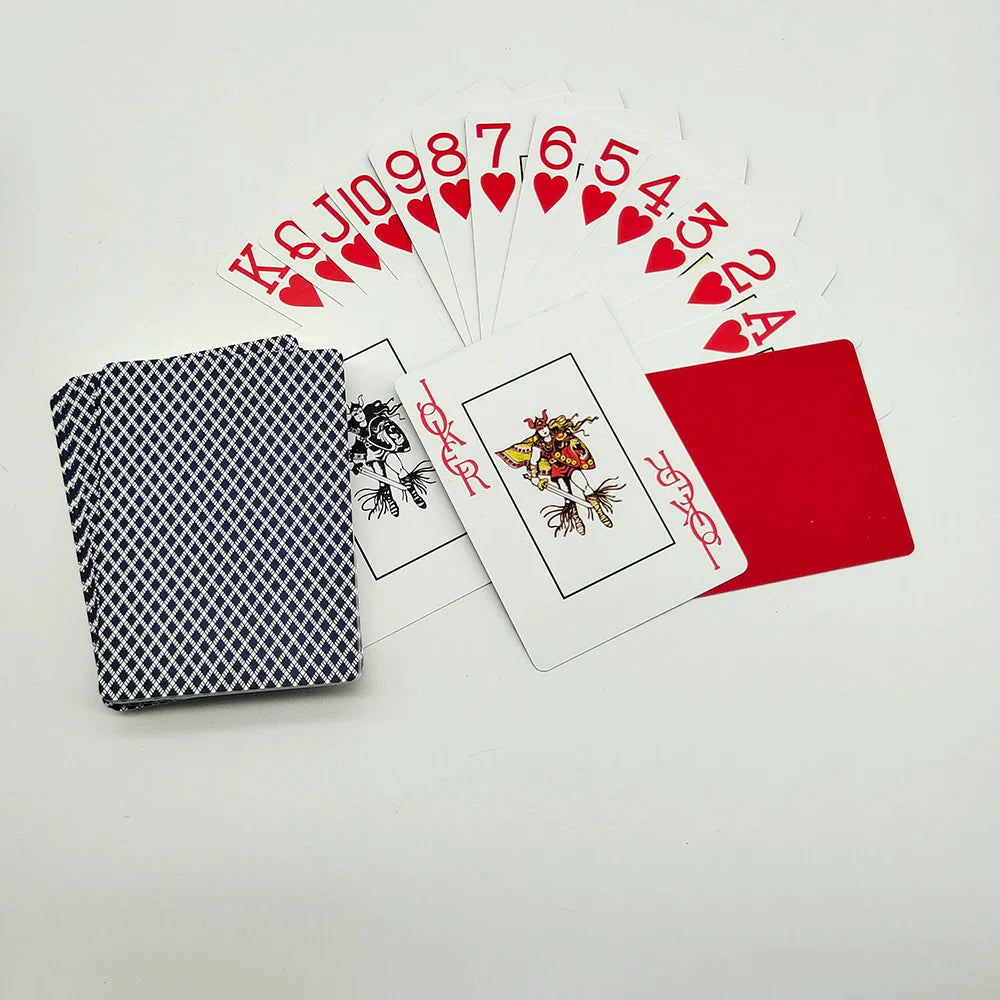Excellent Quality Texas Hold'em Waterproof Poker Cards Board Game 63x88mm Durable 100% PVC Playing Cards For Casino Clubs