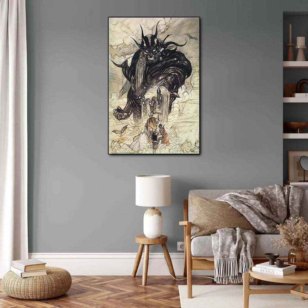 Yoshitaka Amano Final Fantasy Wall Art Canvas Anime Poster Print - Image 11