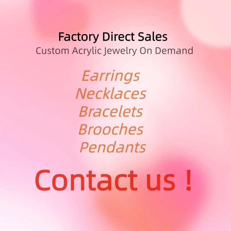 KUGUYS Fashion Acrylic Earrings Custom Trendy Jewelry