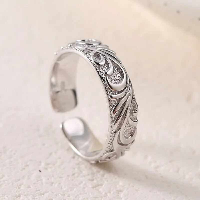 New in 925 Sterling Silver Decorative Pattern Rings For Women Luxury Jewelry Accessories Wholesale