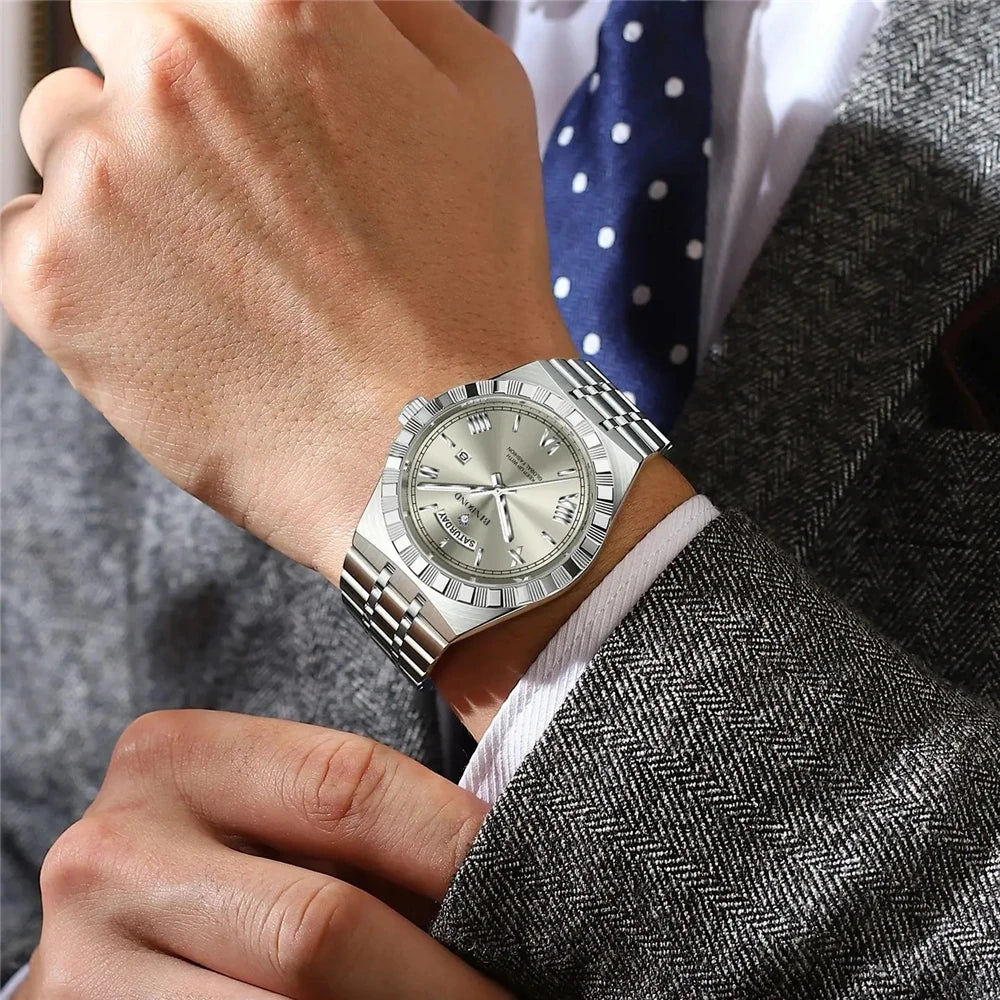 New Waterproof Luxury Sports Movement Mens Watches For Man Gifts Fashion Quartz Wristwatches Automatic Watch Men Digital Clock