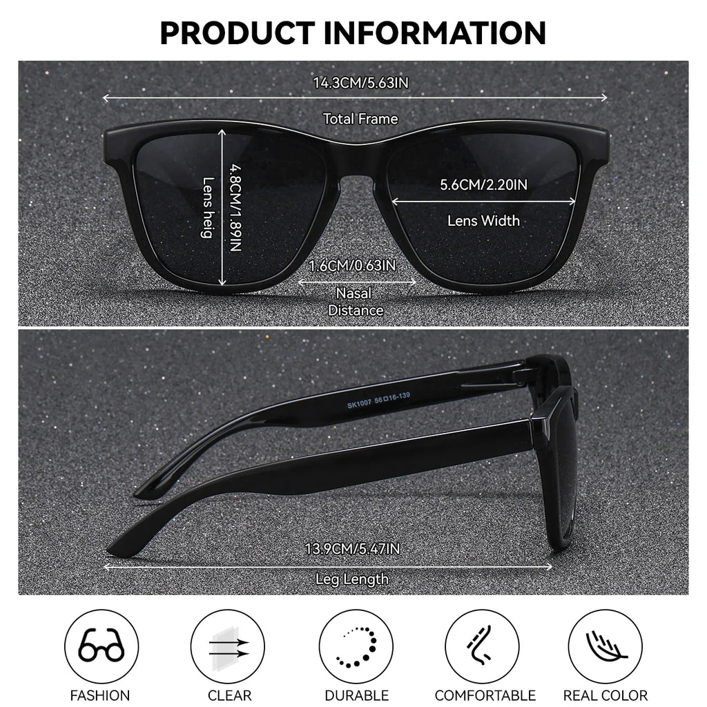Women’s Polarized Oval Sunglasses UV400 Lightweight Fashion Frames