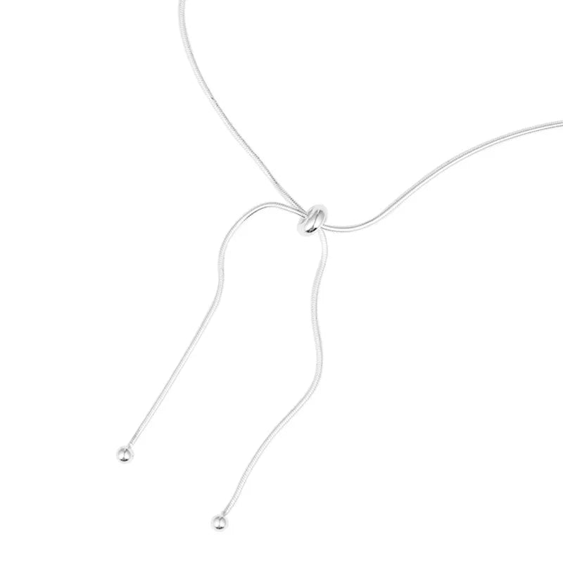 925 Sterling Silver Neck Snake Chain Necklaces Women Luxury Jewelry Exquisite Elegant Aesthetic Charms Accessories Argent 925