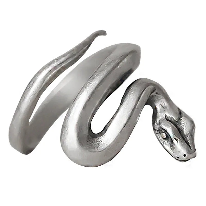 925 Sterling Silver Snake Frosted Adjustable Rings For Women Engagement Jewelry Accessories Wholesale Money 925 Jewellery