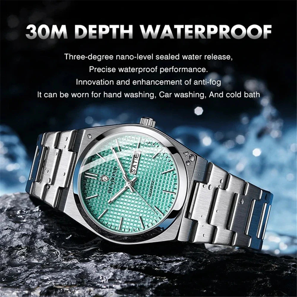 Fashion Quartz Wristwatches New Brand Simple Style Sky Blue Luxury Watch Man Automatic Watches For Men Clock Mens Gifts Reloj