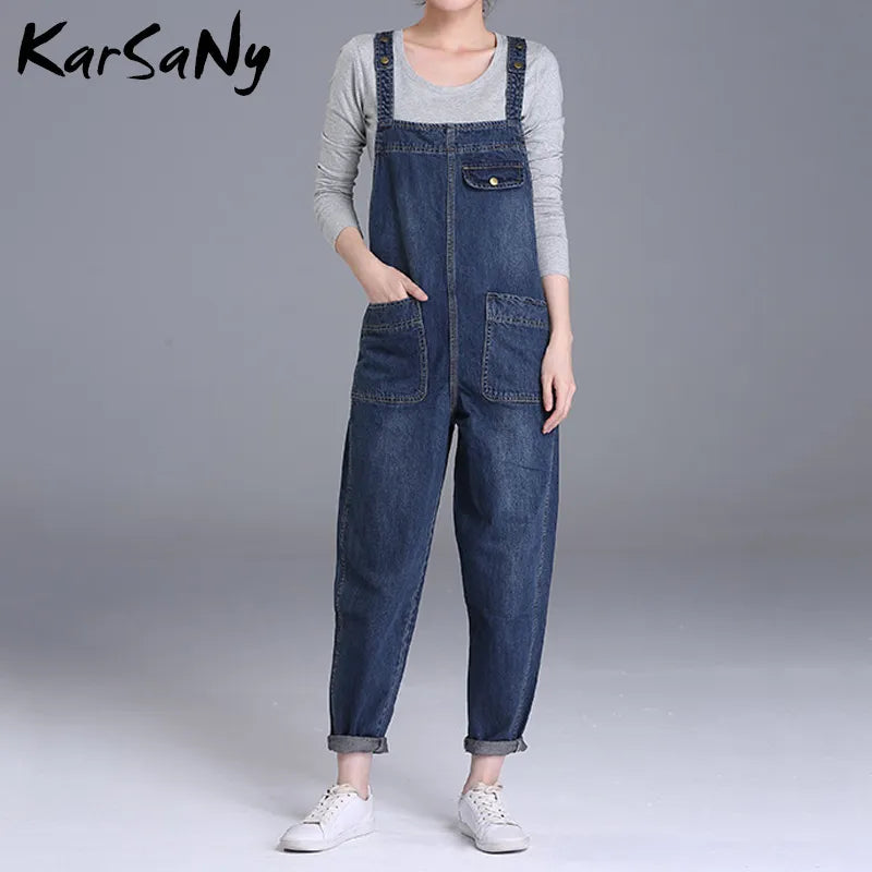 Overalls Jeans Women Jumpsuit Mom Denim Jeans