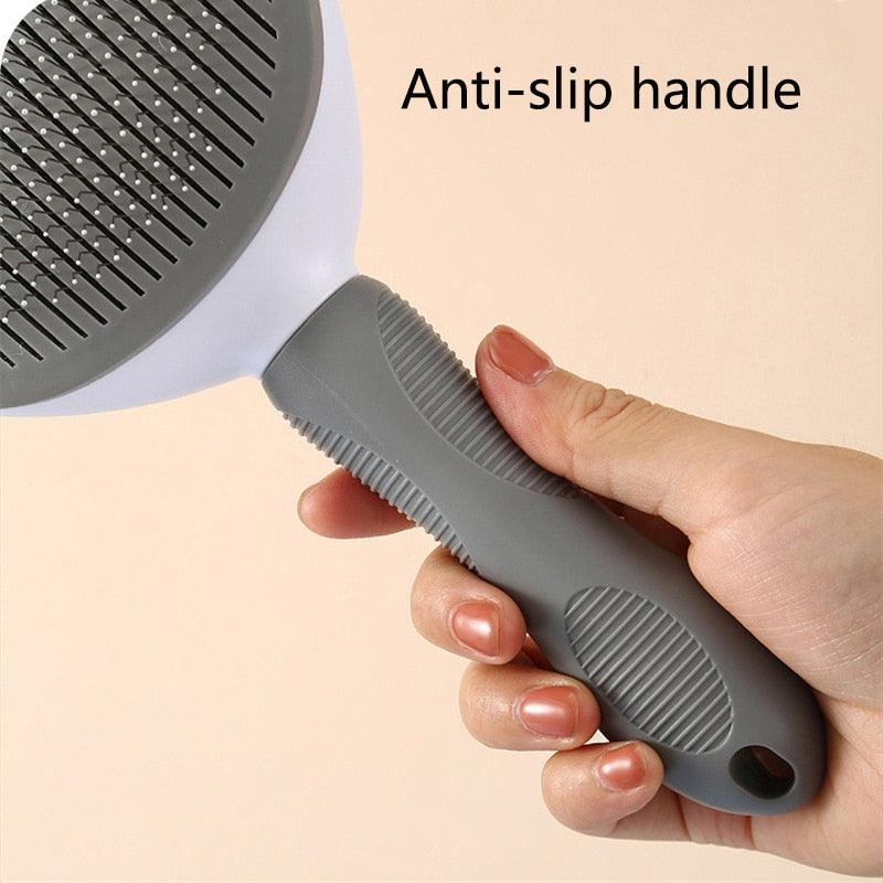 Self-Cleaning Pet Grooming Brush for Long and Short Hair