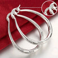 fashion wholesale beautiful 925 Sterling silver Earring for women classic charm Jewelry cute lady wedding party