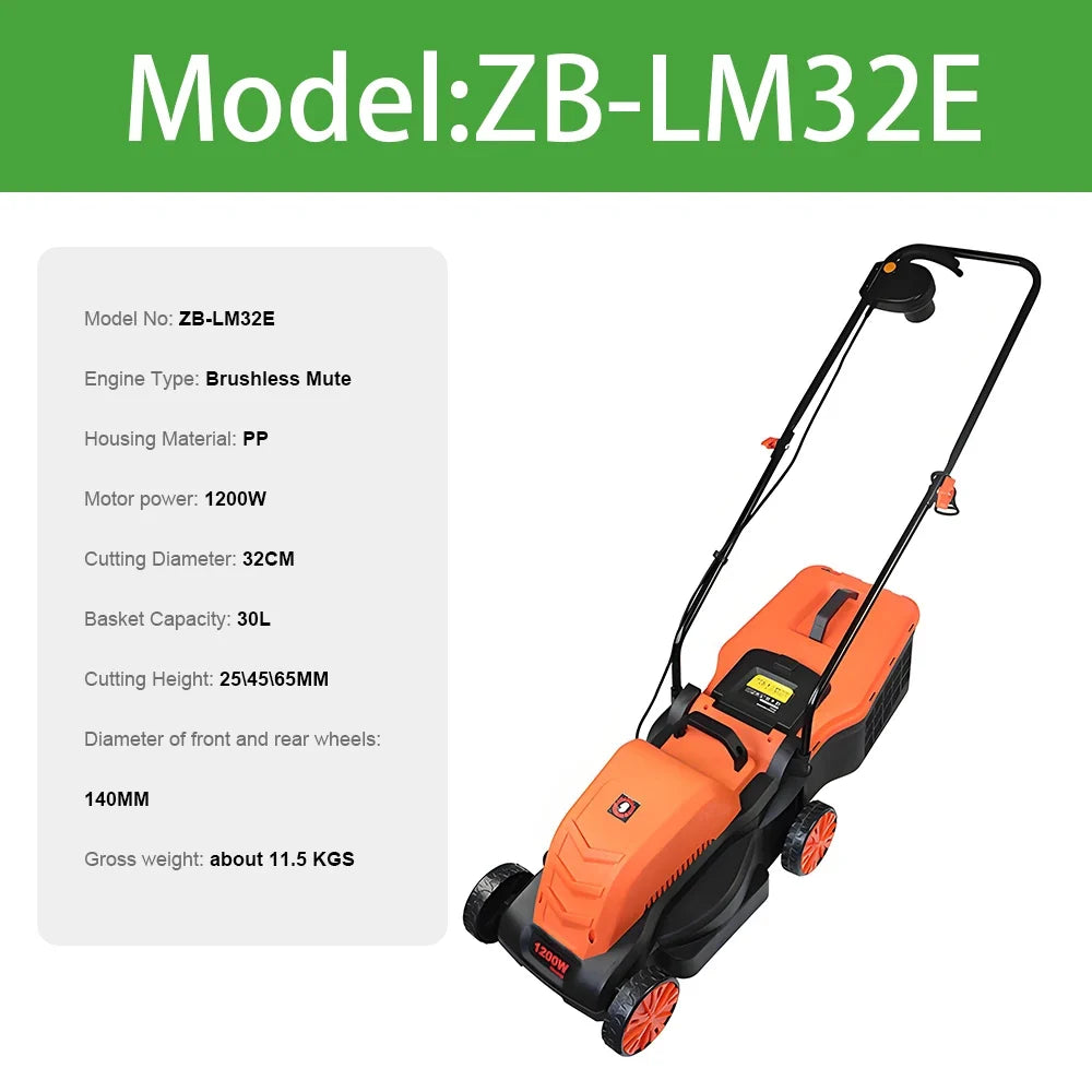 Handheld Electric Weeder and Lawn Trimmer, Cordless Brushless Garden Tool