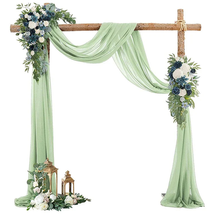 Wedding Arch Drape Chiffon Fabric Draping Curtain Drapery Wedding Birthday Party Decor Draping Ceremony Reception Hanging Decor