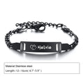 Personalized Baby Name Bracelet 14K Gold Plated Customized ID Bracelets for Girls Boys Custom Text Bracelet New Born Gift