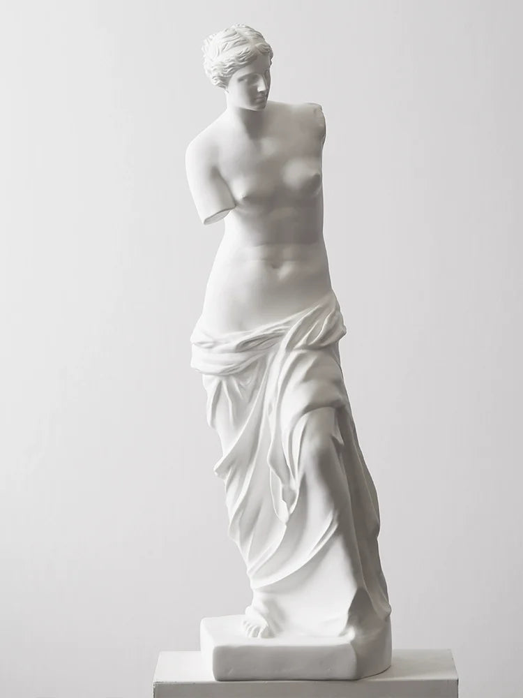 White Venus de Milo Resin Statue Greek Goddess Home Decor