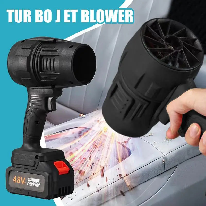 Cordless Mini Air Blower – Handheld Jet Fan for Dust & Leaf Cleaning