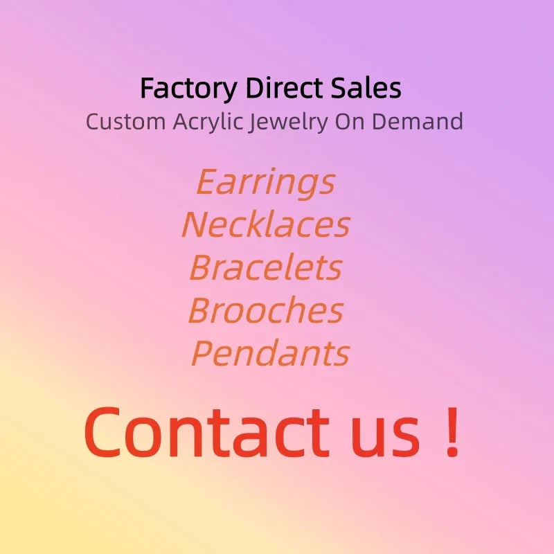 KUGUYS Fashion Acrylic Earrings Custom Trendy Jewelry