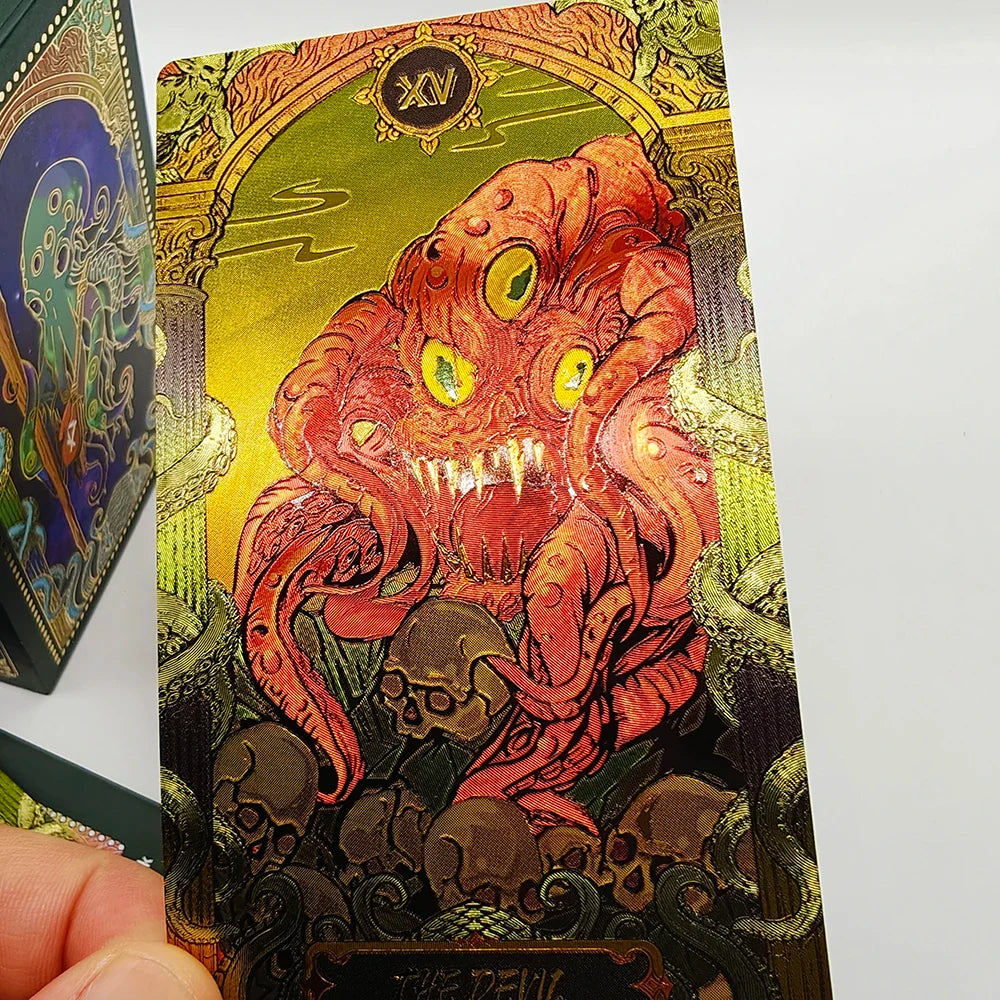 Third Generation Kesuru Gold Foil Tarot 3D Visual Effects Divination Cards With Laser Technology In Beautiful Gift Box