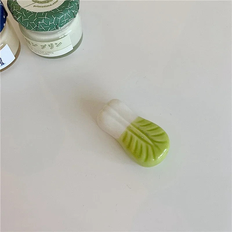 Ceramic Food Shaped Decorative Chopsticks Holder Set