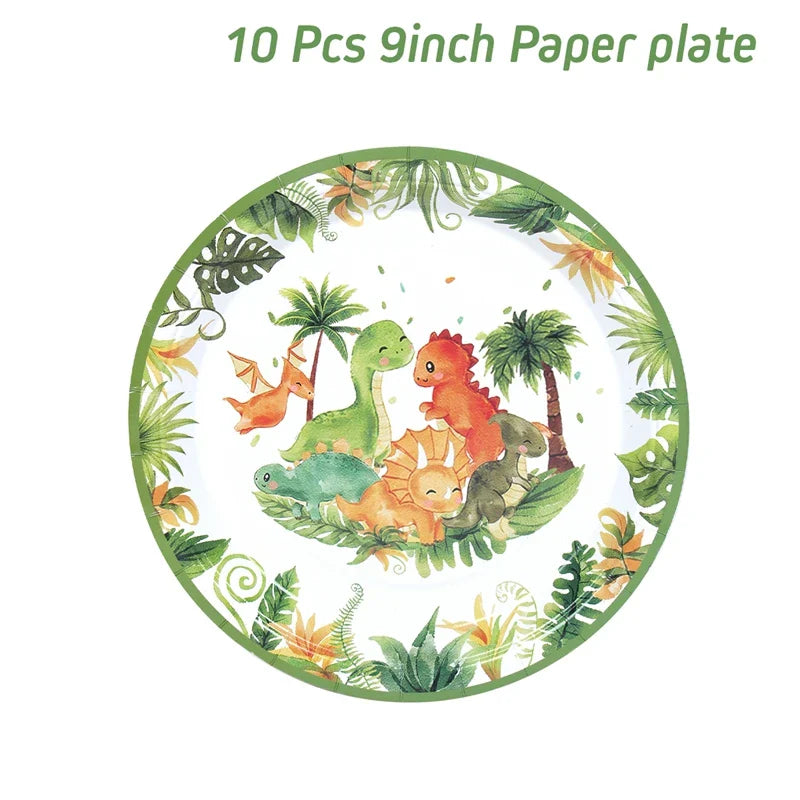 Dinosaur Party Backdrop Dinosaur Birthday Party Decorations Kids Boy Baby Shower Decor Jungle Safari Birthday Party Supplies