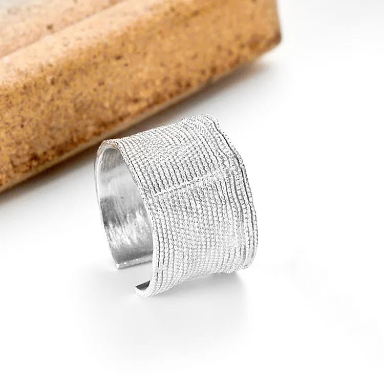 925 Sterling Silver Irregular Geometry Rings For Women Jewelry Accessories Wholesale   Jewellery