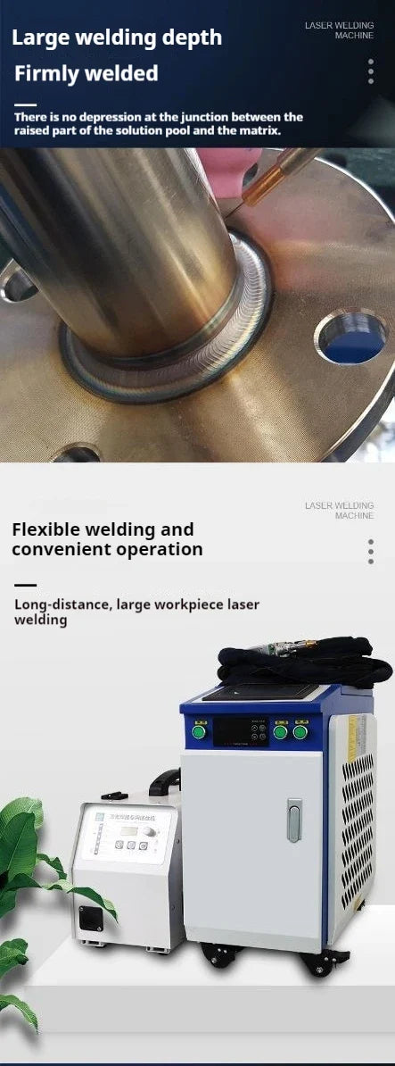 1500W Handheld Fiber Laser Welder – Water-Cooled Portable Metal Welding Machine