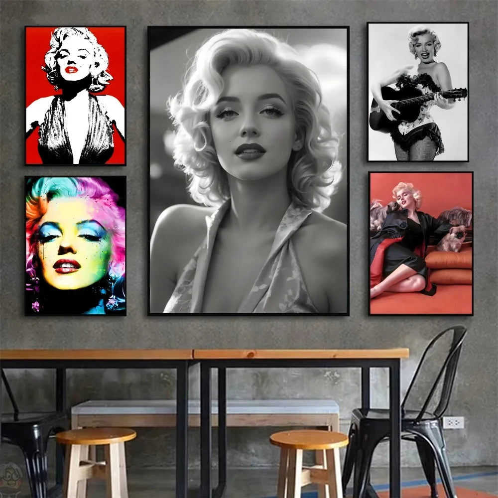 M-Marilyn Monroe  Poster HD Posters Home Room Bar Cafe Decor Art Wall Painting Picture