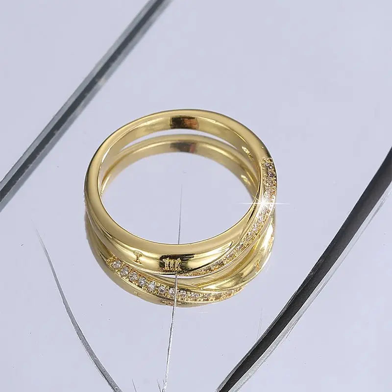 925 Sterling Silve Fashion Wedding Ring For Women Micro Paved Cubiz Zircon Finger Rings Female Engagement Jewelry Accessories